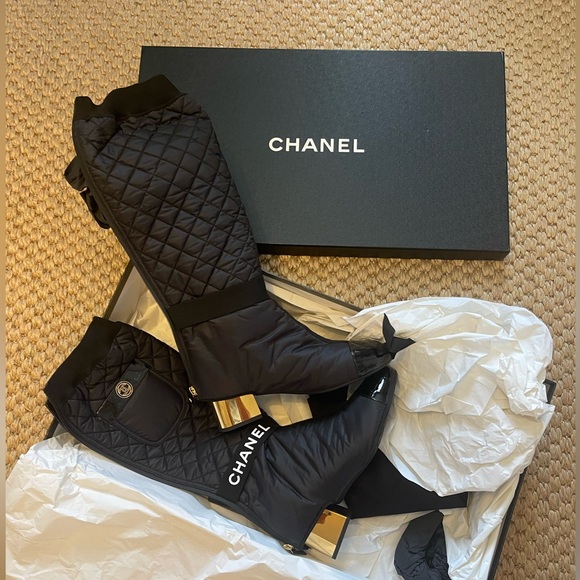Chanel Mixed Fiber two in one boots. NIB. 39 EU. - Picture 1 of 5